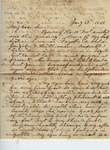 Letter from Mary Jones to Cromwell Anson Jones, 1875 January 20