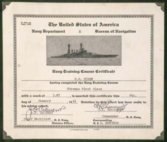 Fireman first class certificate