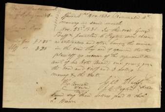 Court judgment for the case of William Cooper vs. John Brown