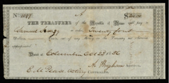 Pay certificate for Samuel Scragg