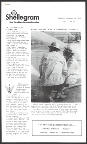 Shellegram, Vol. 41, No. 39, September 30, 1976