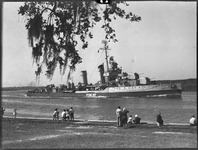 Ship on body of water