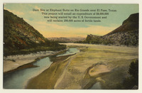 Dam Site at Elephant Butte on Rio Grande, near El Paso, Texas