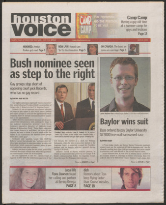 Houston Voice, July 22, 2005