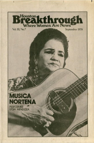Houston Breakthrough, Vol. 3, No. 7, September 1978
