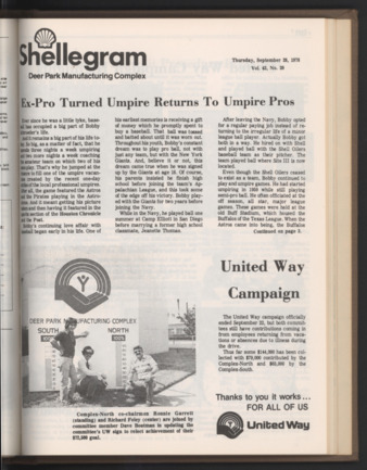 Shellegram, Vol. 43, No. 39, September 28, 1978