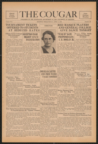 The Cougar, Vol. 2, No. 25, April 3, 1936
