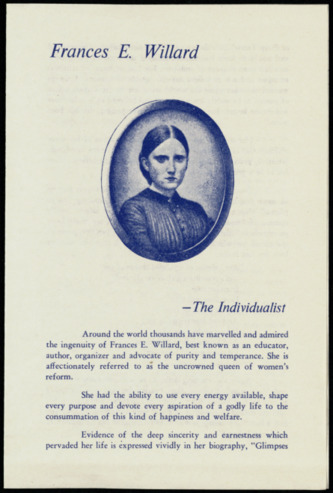 Frances E. WIllard - The Individualist 
