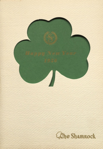 New Year's program and menu