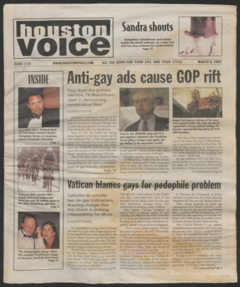 Houston Voice, No. 1115, March 8, 2002