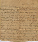 Letter from Mary Jones to Cromwell Anson Jones, 1869 November 22