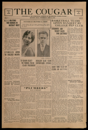 The Cougar, Vol. 5, No. 10, April 13, 1932