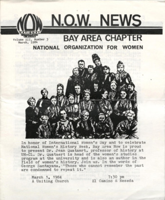 NOW News Bay Area Chapter, Vol. 12, No. 3, March 1984