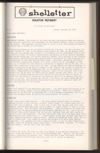 Shelletter, No. 81, February 18, 1963