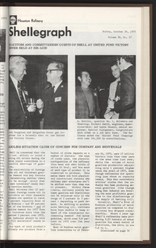 Shellegraph, Vol. 38, No. 27, October 26, 1973