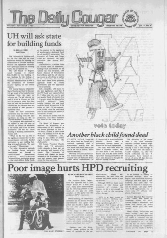 The Daily Cougar. Vol. 47, No. 46, November 4, 1980.