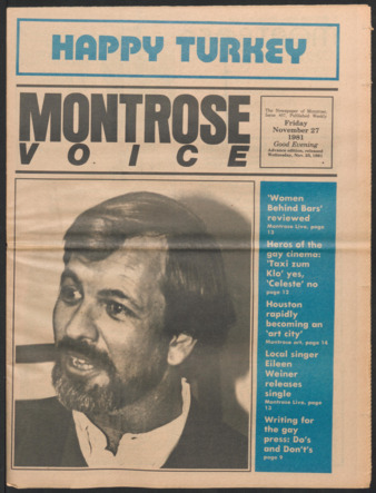Montrose Voice, No. 57, November 27, 1981
