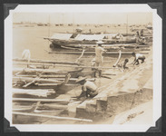 Fishermen working on the dock