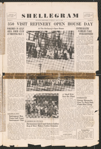 Shellegram, Vol. 4, No. 5, May 9, 1939