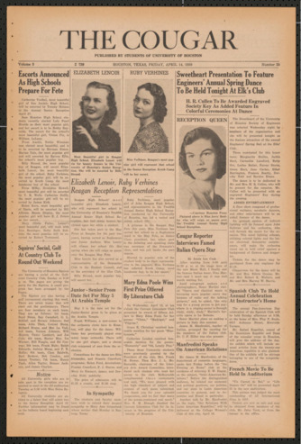 The Cougar, Vol. 5, No. 25, April 14, 1939