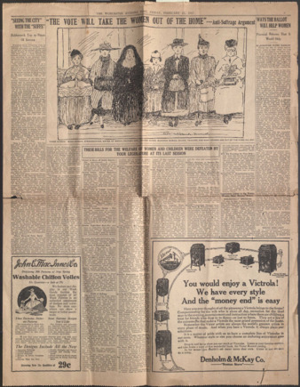 Collection of Woman's Suffrage Newspaper Clippings, The Worcester Evening Post, 1917 February 23
