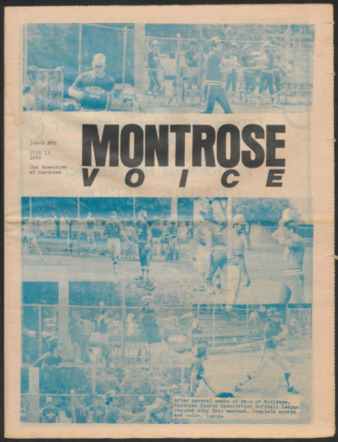 Montrose Voice, No. 85, June 11, 1982