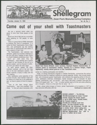 Shellegram, Vol. 48, No. 2, January 13, 1983