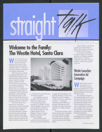 Straight Talk, Vol. 1, No. 1, February 1992