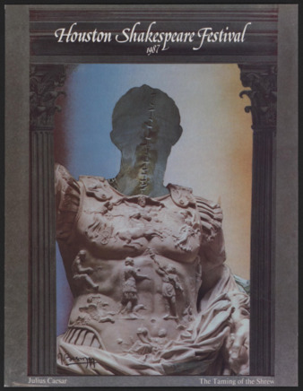 Houston Shakespeare Festival, 1987, Thirteenth Season program