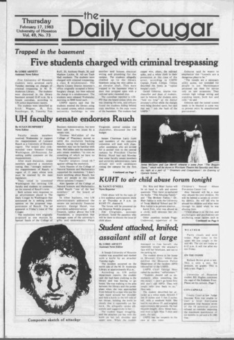 The Daily Cougar. Vol. 49, No. 73, February 17, 1983.