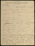 Letter from Samuel H. Brashear to I. Austin Miller, 1899 September 11