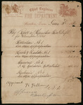 Houston Fire Department Payroll, December 1880