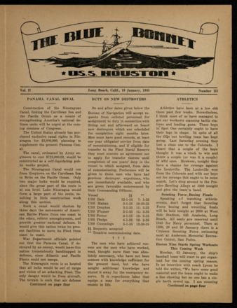 The Blue Bonnet, Vol. 2, No. 3, January 19, 1935