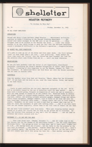 Shelletter, No. 54, December 14, 1962