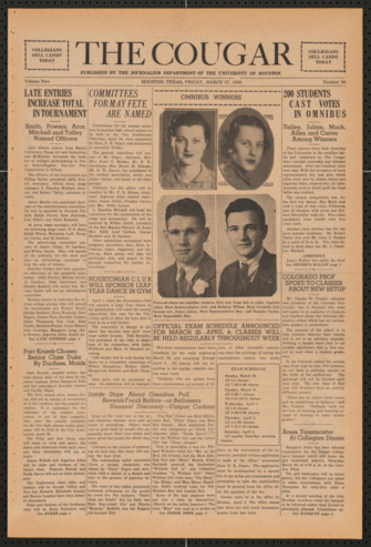 The Cougar, Vol. 2, No. 24, March 27, 1936