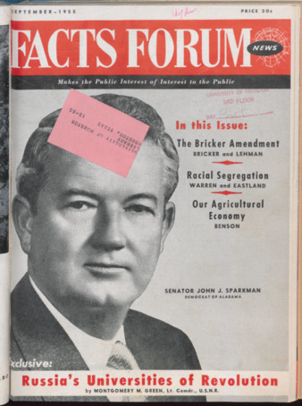 Facts Forum News, Vol. 4, No. 8, September 1955