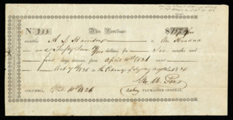 Pay certificate for A. L. Harrison