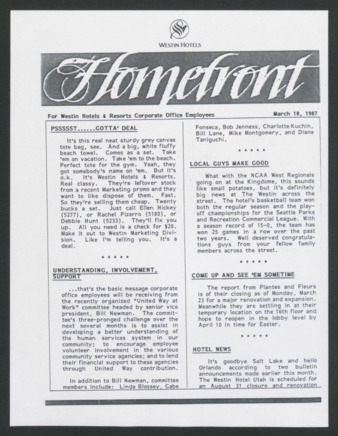 Homefront, March 18, 1987