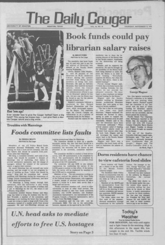 The Daily Cougar. Vol. 46, No. 58, November 15, 1979.