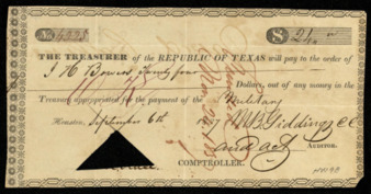 Pay certificate to J. H. Bowers