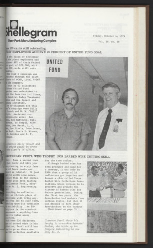 Shellegram, Vol. 39, No. 38, October 4, 1974