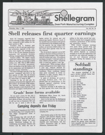 Shellegram, Vol. 46, No. 19, May 7, 1981