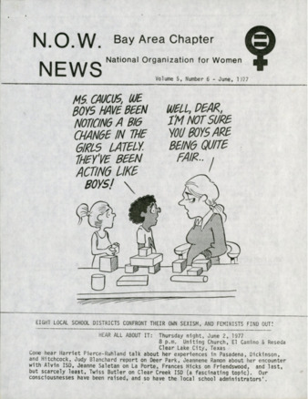 NOW News Bay Area Chapter, Vol. 5, No. 6, June 1977