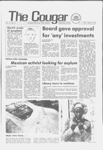 The Daily Cougar. Vol. 44, No. 61, January 20, 1978.