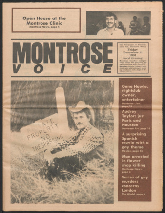 Montrose Voice, No. 59, December 11, 1981
