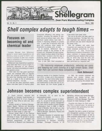 Shellegram, Vol. 51, No. 3, March 1986