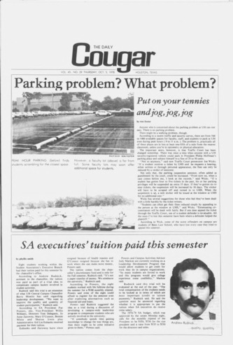 The Daily Cougar. Vol. 45, No. 29, October 5, 1978.