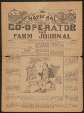 The National Co-Operator and Farm Journal, Vol. 28, No. 21, February 27, 1907