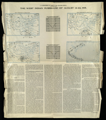 Map of the West Indian Hurricane of August 13-23, 1915