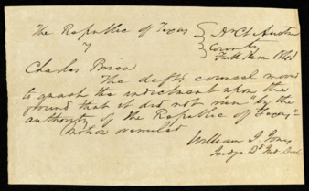 Motion by William Jefferson Jones